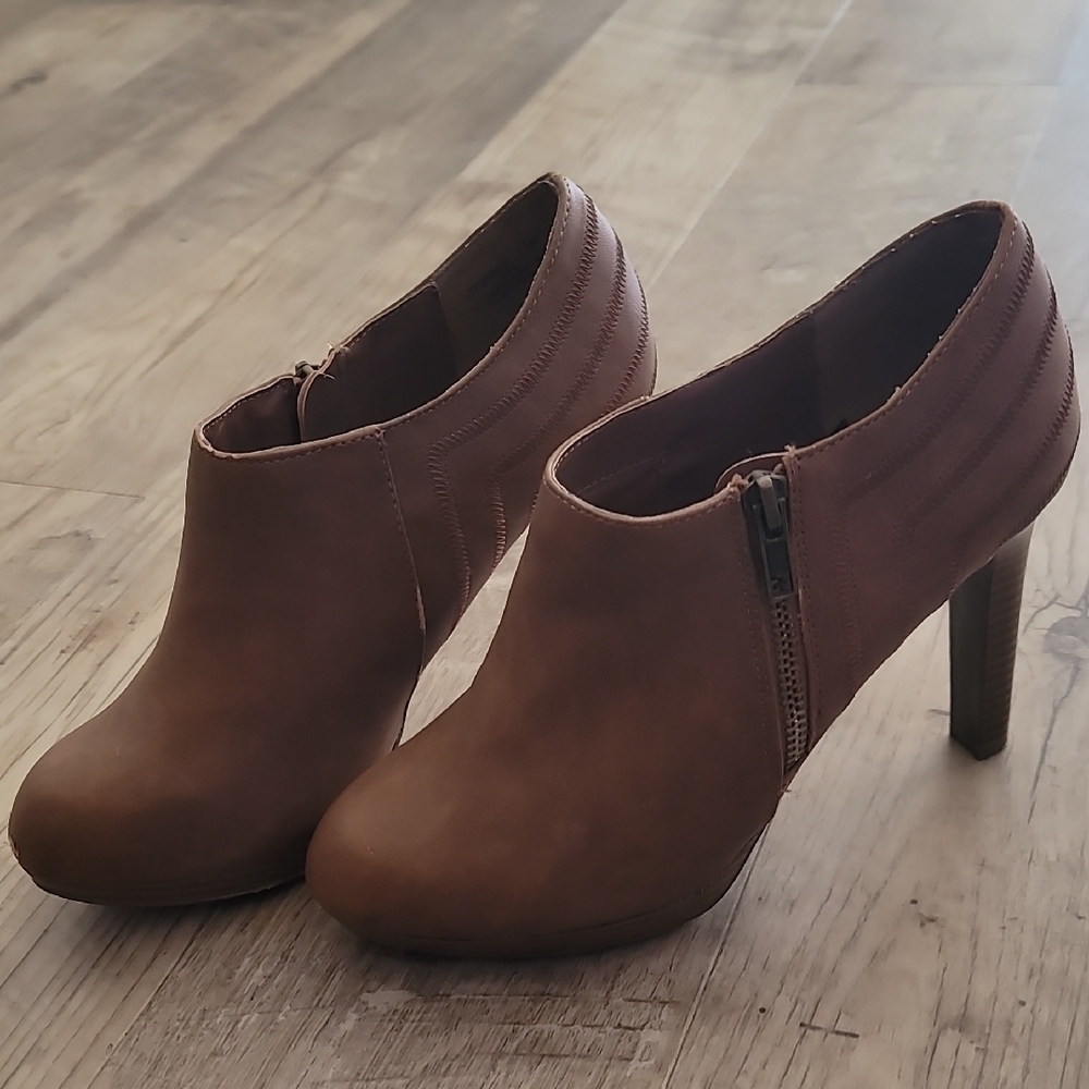 Brown Leather Ankle Boots